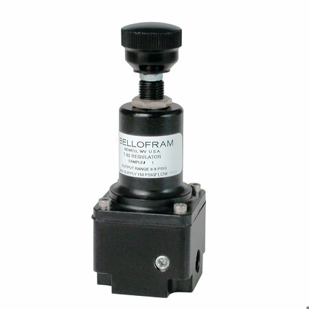 BELLOFRAM PRECISION CONTROLS Pressure Regulator, Submini, Non-Relieving, T92 Series, 0-30 PSIG, 1/16in Port 960-542-002